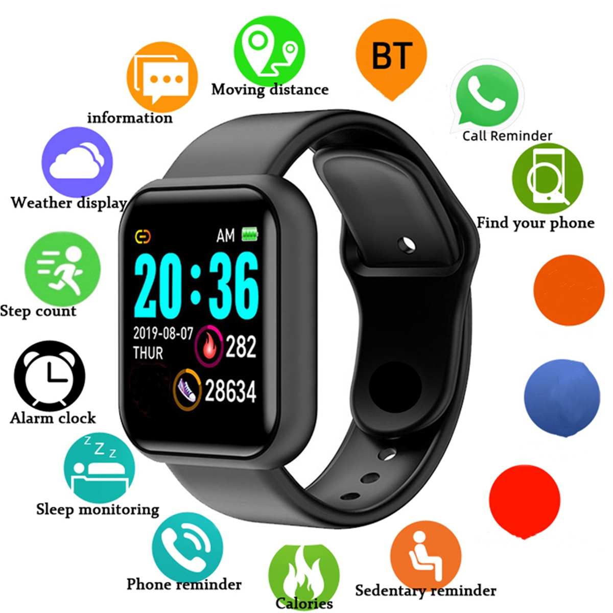 Men Smart Watches Color Screen - огляд і ціна Smartwatch Watches For Girls