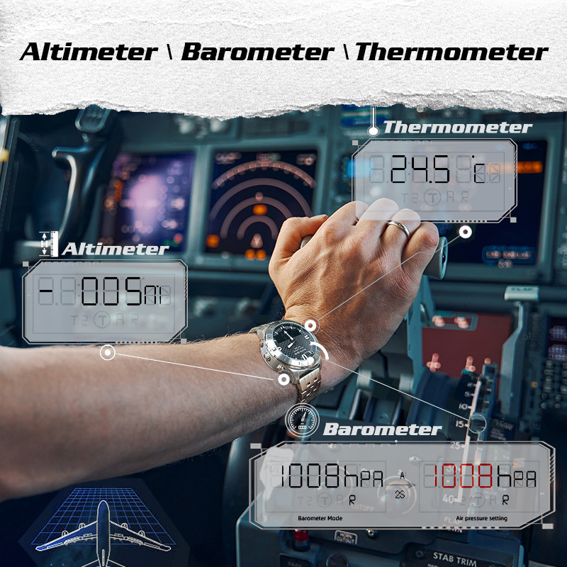 NORTH EDGE Men Outdoor Digital - огляд і ціна Altimeter Compass Watch