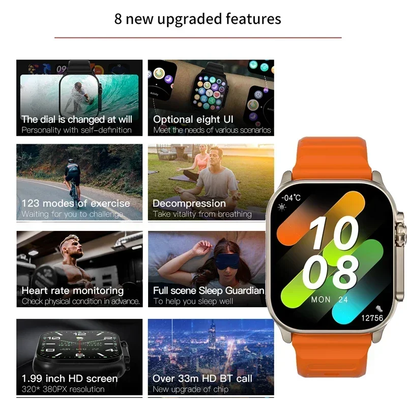 New Series 9 Watch PK HK8 PRO  - огляд і ціна Smartwatch Watches For Girls